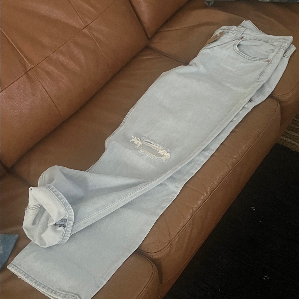 Levi's (31) Low Pro Profil Bas Mid Rise Straight distressed - Picture 4 of 13